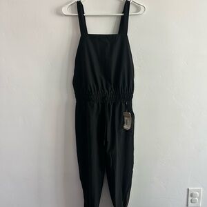 Albion black classic overall jumpsuit NEW